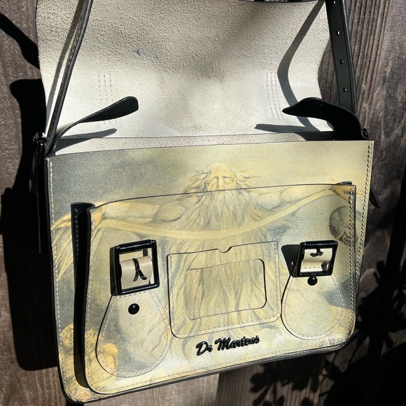 Dr. Martens Leather Willam Blake Museum Edition Satchel Crossbody bag RARE - Picture 3 of 11